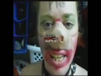 Shit XXX - Whore in pig costume gets abused with crap